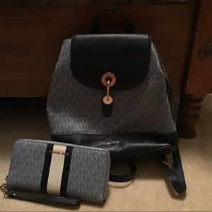 Michael Kors backpack and wallet $155.00 each plus shipping